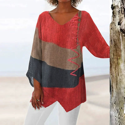 Helene | Chic V-Neck Blouse