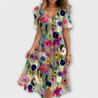 Laluna® | V-Neck Women's Dress
