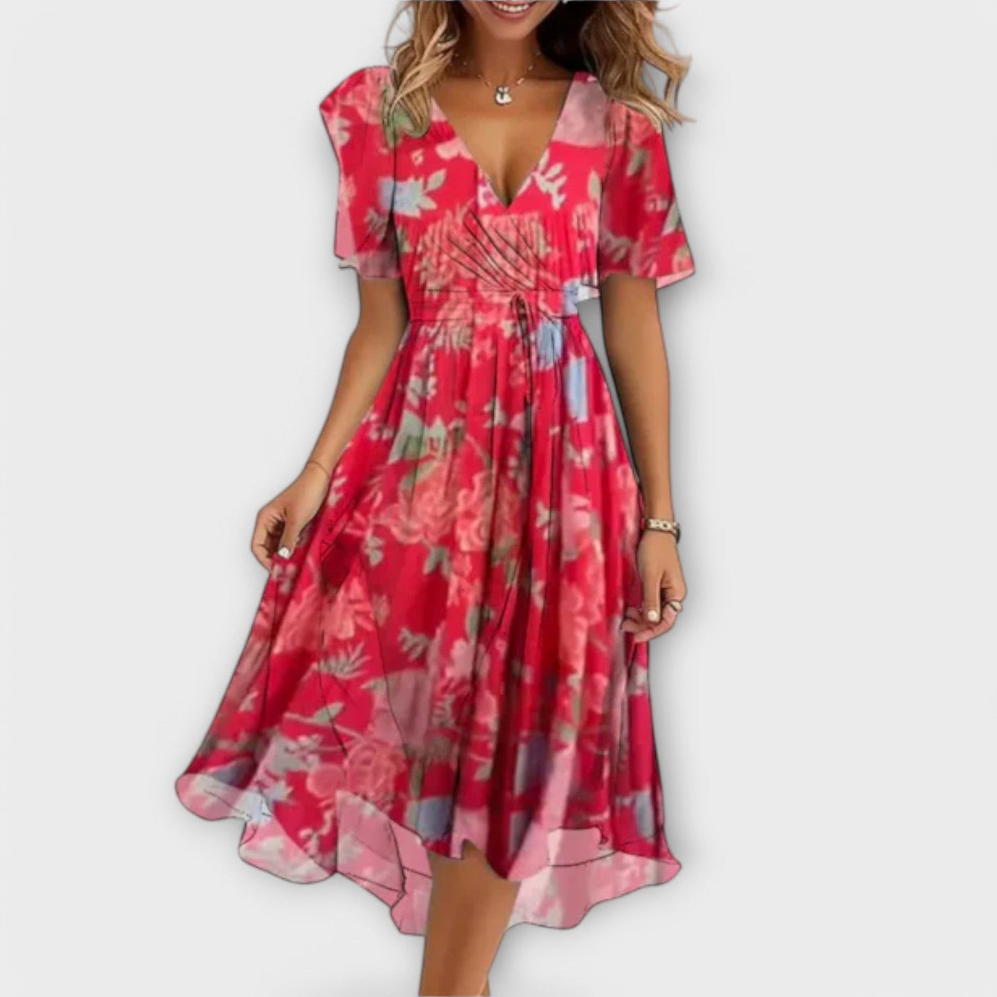 Laluna® | V-Neck Women's Dress