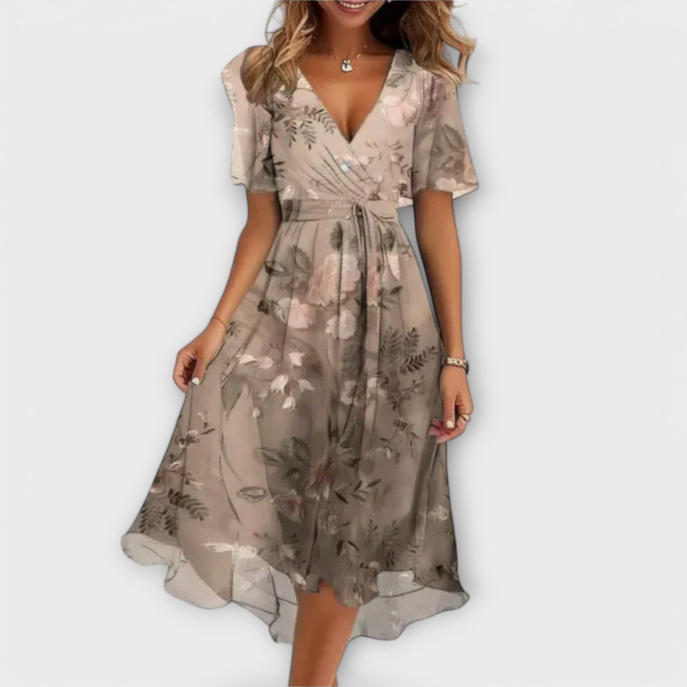 Laluna® | V-Neck Women's Dress