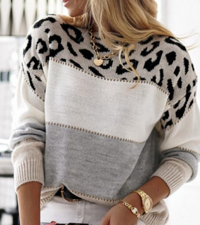 Laluna® Leopard Print Sweater