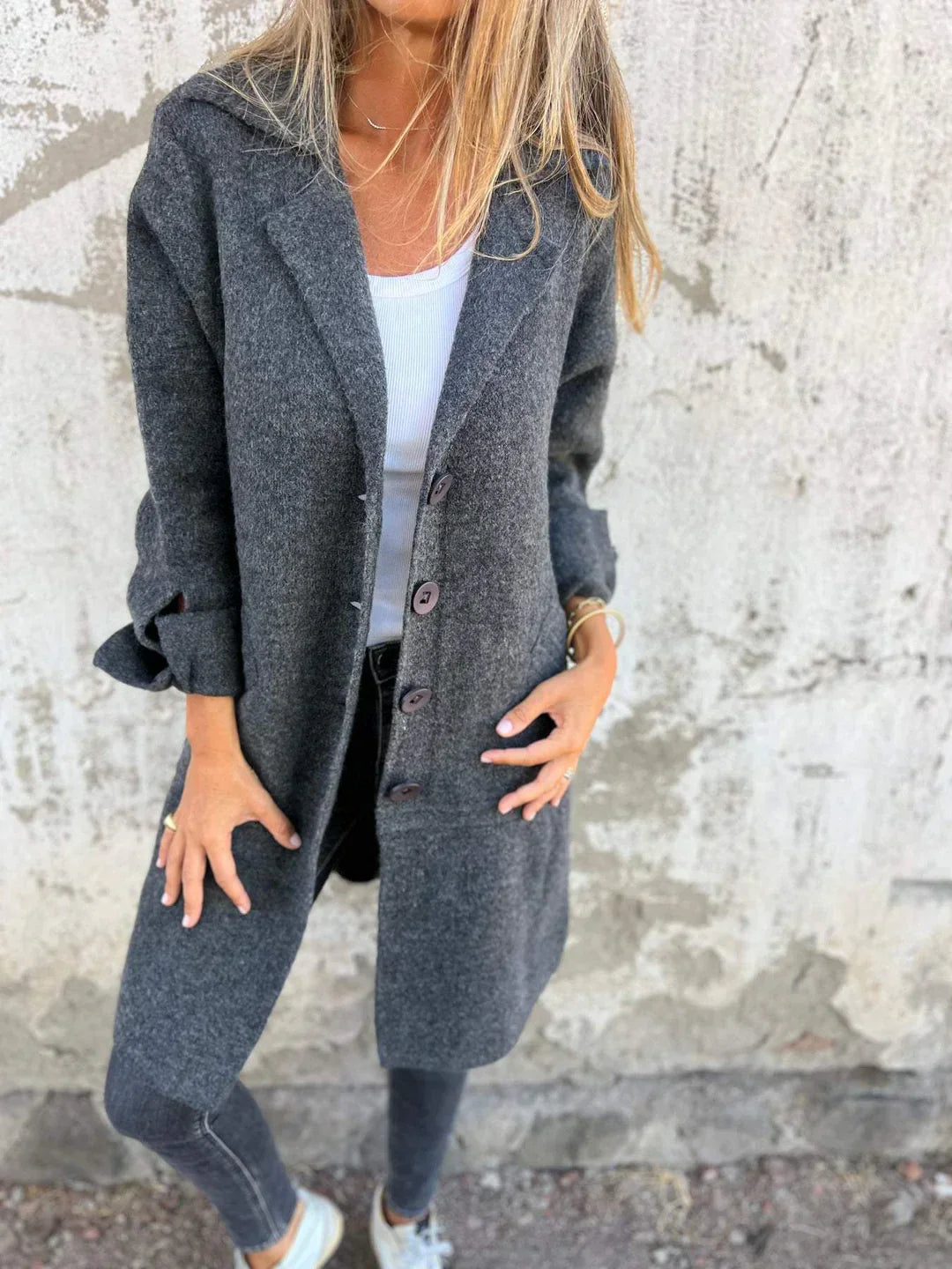 Laluna® | Fashionable wool coat
