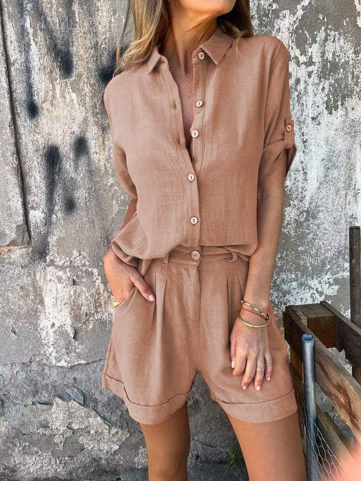 Laluna® | 2-Piece Linen & Cotton Spring/Summer Ensemble