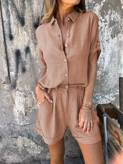 Laluna® | 2-Piece Linen & Cotton Spring/Summer Ensemble