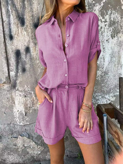 Laluna® | 2-Piece Linen & Cotton Spring/Summer Ensemble