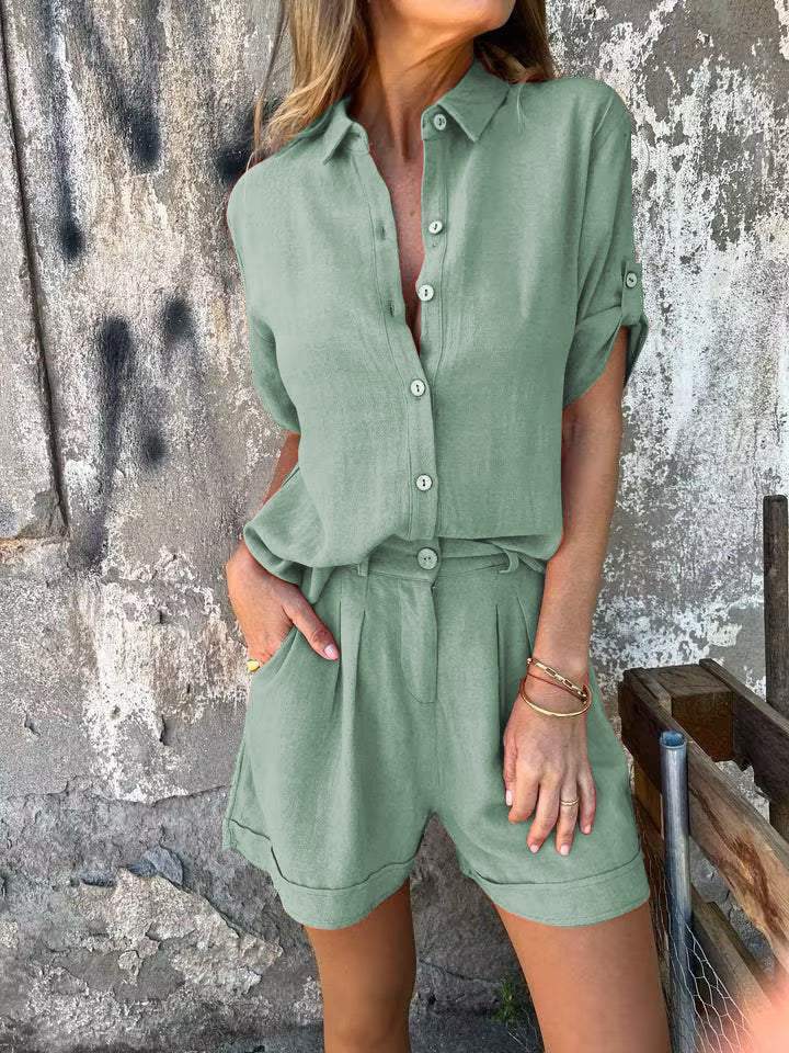 Laluna® | 2-Piece Linen & Cotton Spring/Summer Ensemble