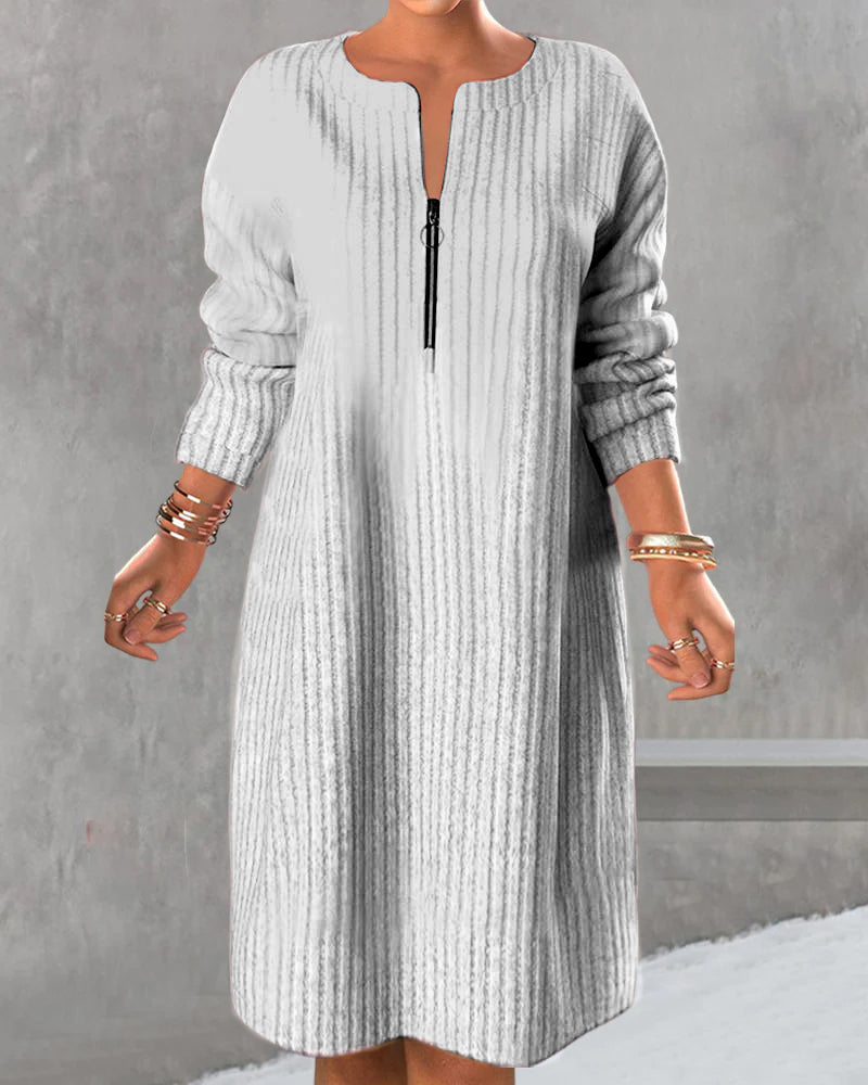 Laluna® | Zippered Casual Dress