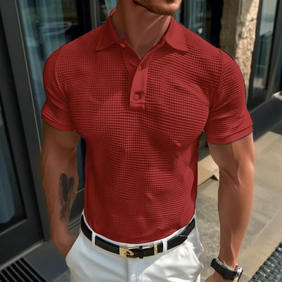 Laluna® Ribbed Polo Tee