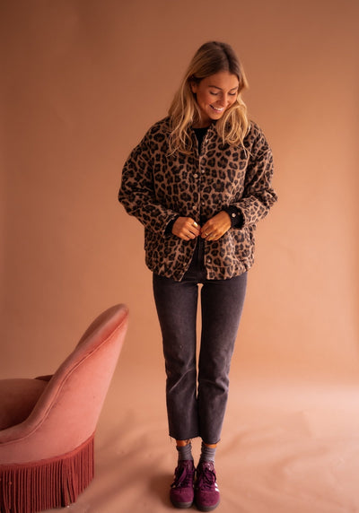 Laluna® | Stylish Leopard Print Jacket