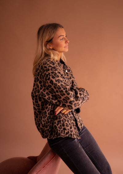 Laluna® | Stylish Leopard Print Jacket