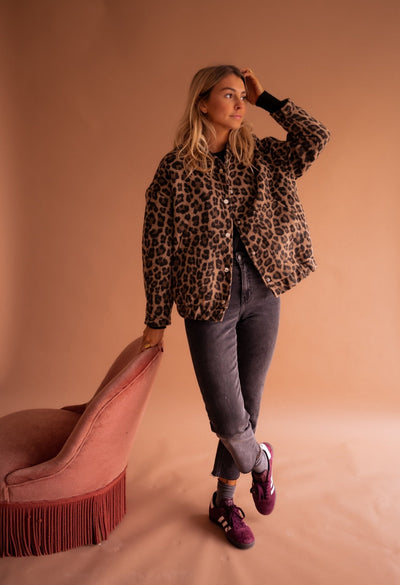 Laluna® | Stylish Leopard Print Jacket