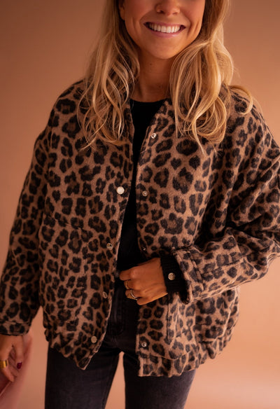 Laluna® | Stylish Leopard Print Jacket