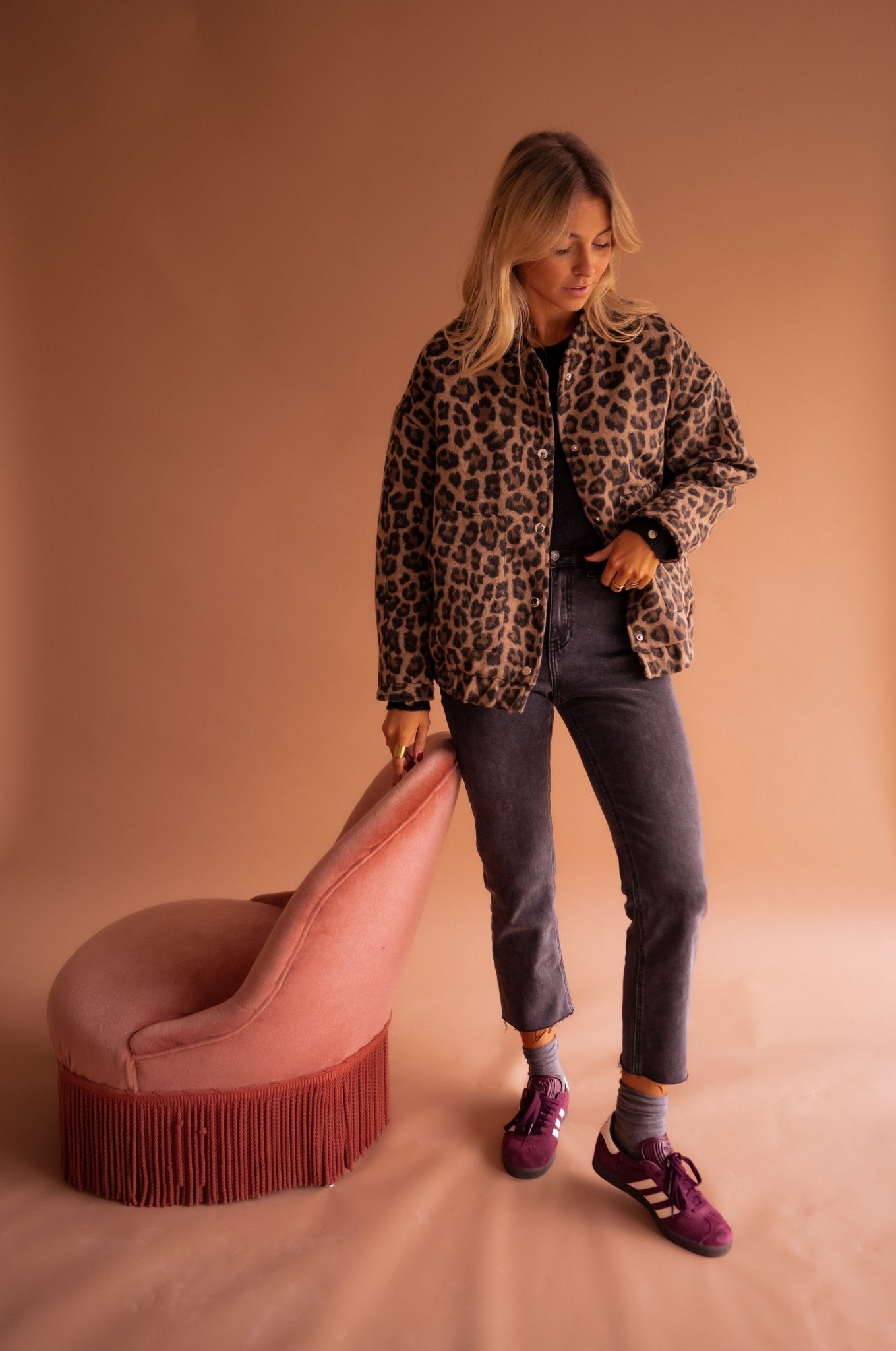 Laluna® | Stylish Leopard Print Jacket
