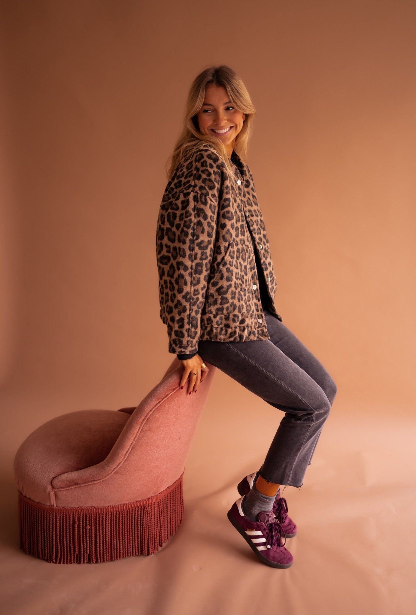 Laluna® | Stylish Leopard Print Jacket