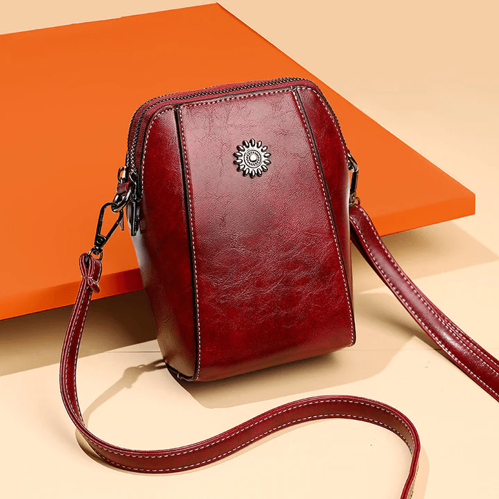 Vintage-Inspired Leather Crossbody Bag™ | Chic Shoulder Purse