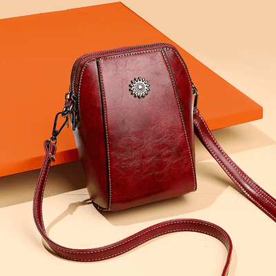 Vintage-Inspired Leather Crossbody Bag™ | Chic Shoulder Purse