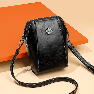 Vintage-Inspired Leather Crossbody Bag™ | Chic Shoulder Purse