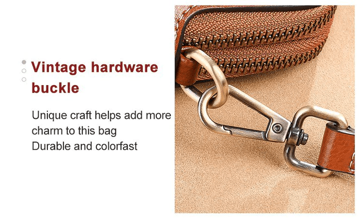Vintage-Inspired Leather Crossbody Bag™ | Chic Shoulder Purse