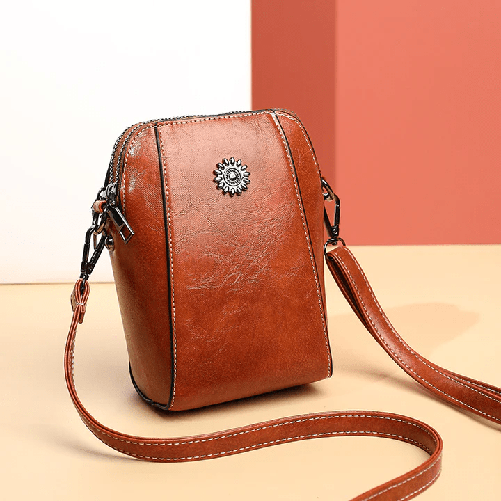 Vintage-Inspired Leather Crossbody Bag™ | Chic Shoulder Purse