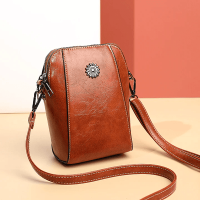 Vintage-Inspired Leather Crossbody Bag™ | Chic Shoulder Purse