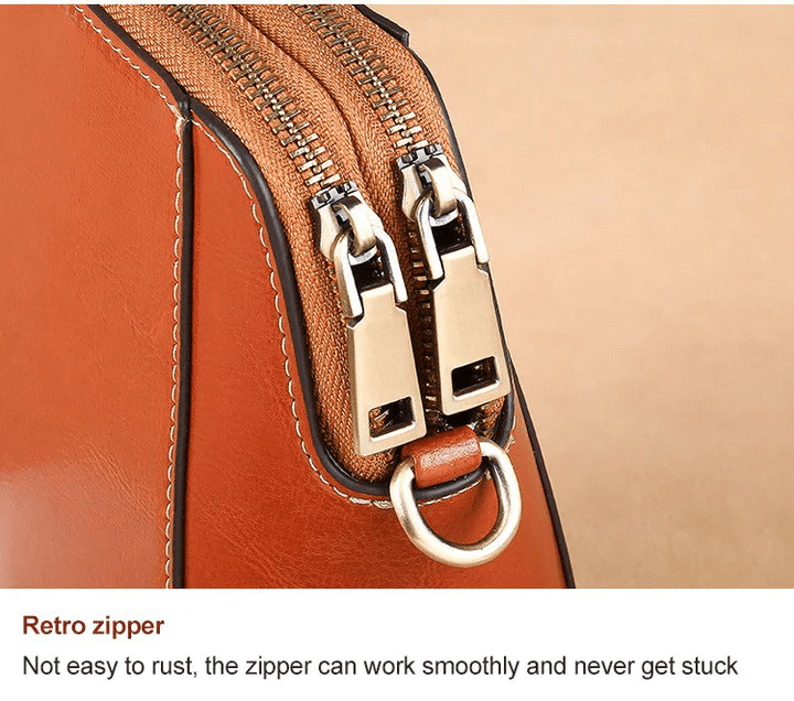 Vintage-Inspired Leather Crossbody Bag™ | Chic Shoulder Purse