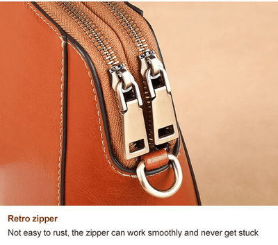 Vintage-Inspired Leather Crossbody Bag™ | Chic Shoulder Purse