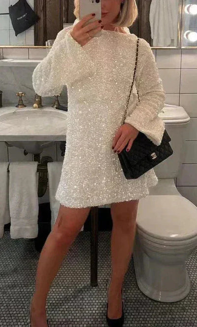 LALUNA® | SPARKLING GLITTER DRESS