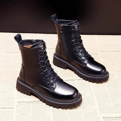 LALUNA® | BLACK WINTER LOADER BOOTS