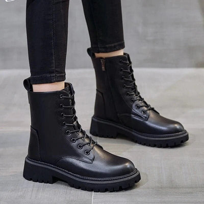 LALUNA® | BLACK WINTER LOADER BOOTS