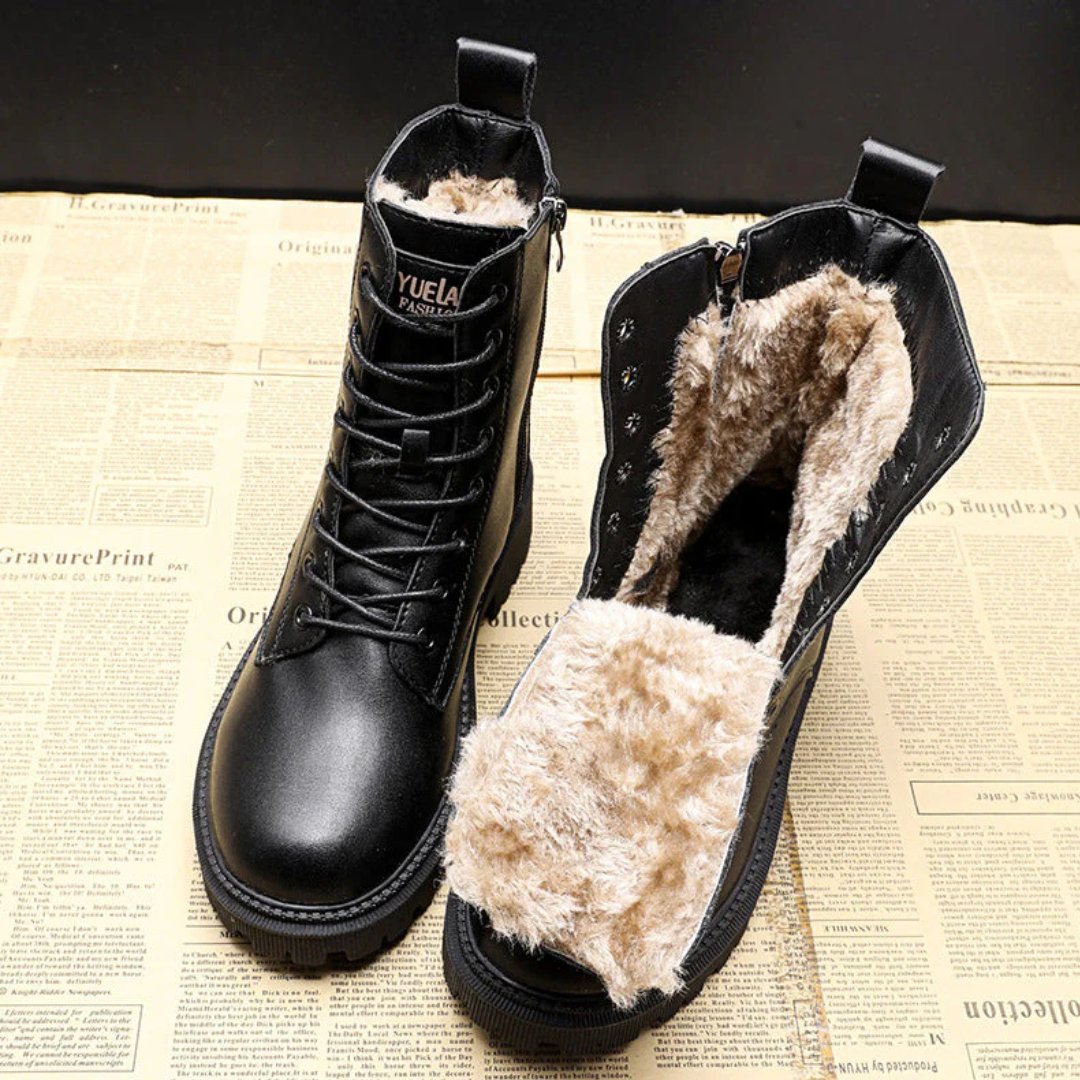 Laluna® | Black Winter Loader Boots
