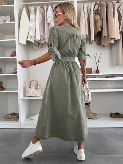 LALUNA® | GLOWING DENIM DRESS