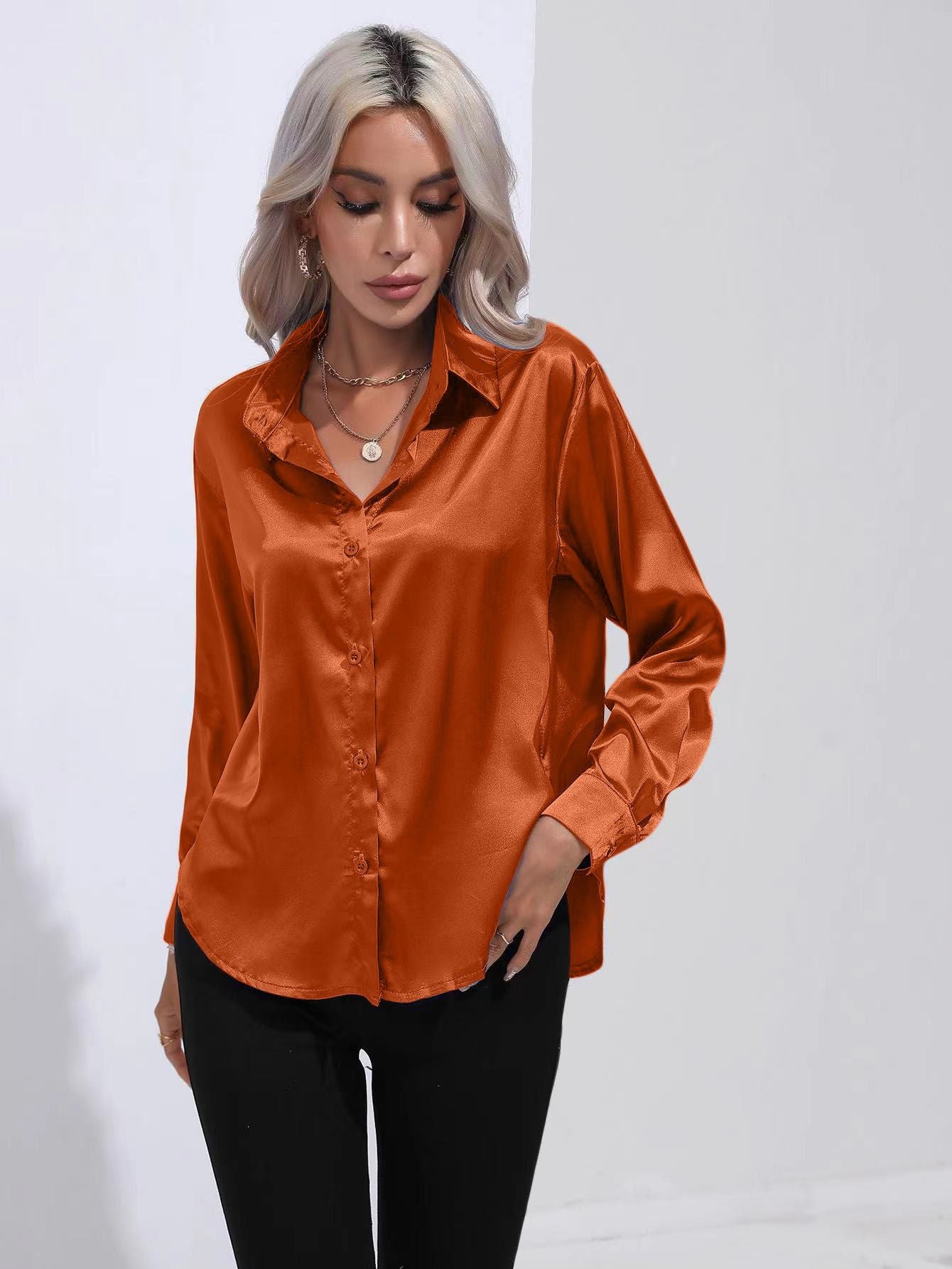 LALUNA® | Luxurious Satin Blouse