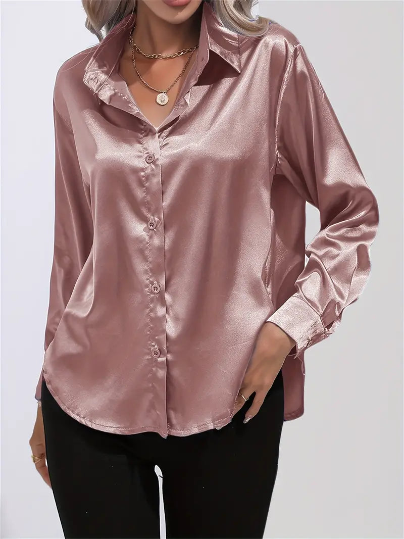 LALUNA® | Luxurious Satin Blouse