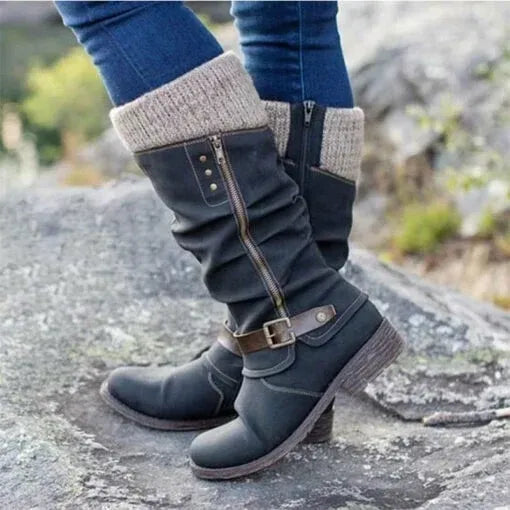 Laluna® | Ankle Boots With Side Zipper