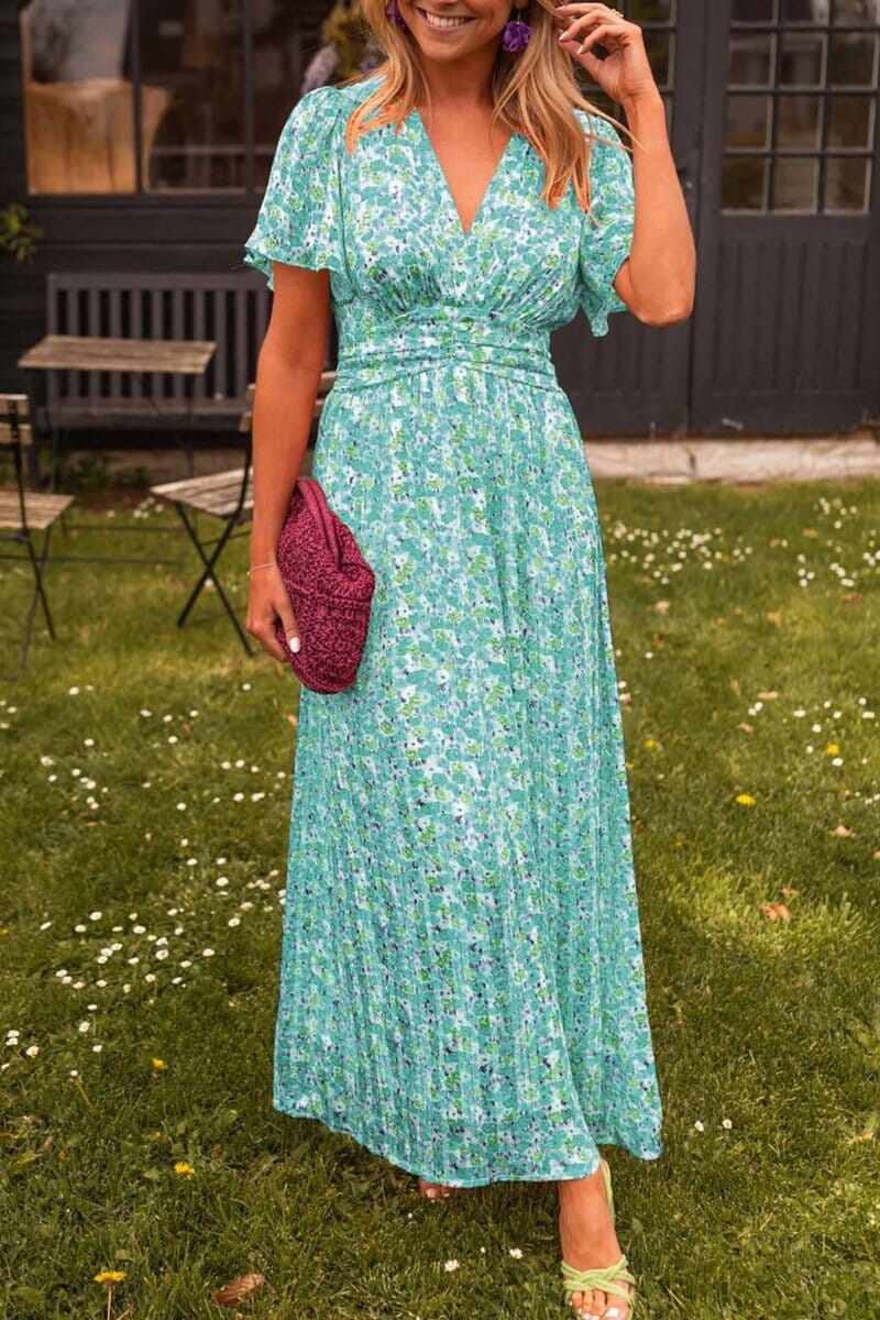 Sandra™ | Stylish V-Neck Maxi Dress