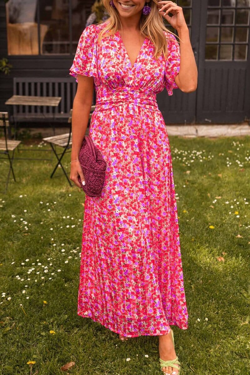Sandra™ | Stylish V-Neck Maxi Dress