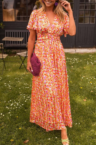 Sandra™ | Stylish V-Neck Maxi Dress