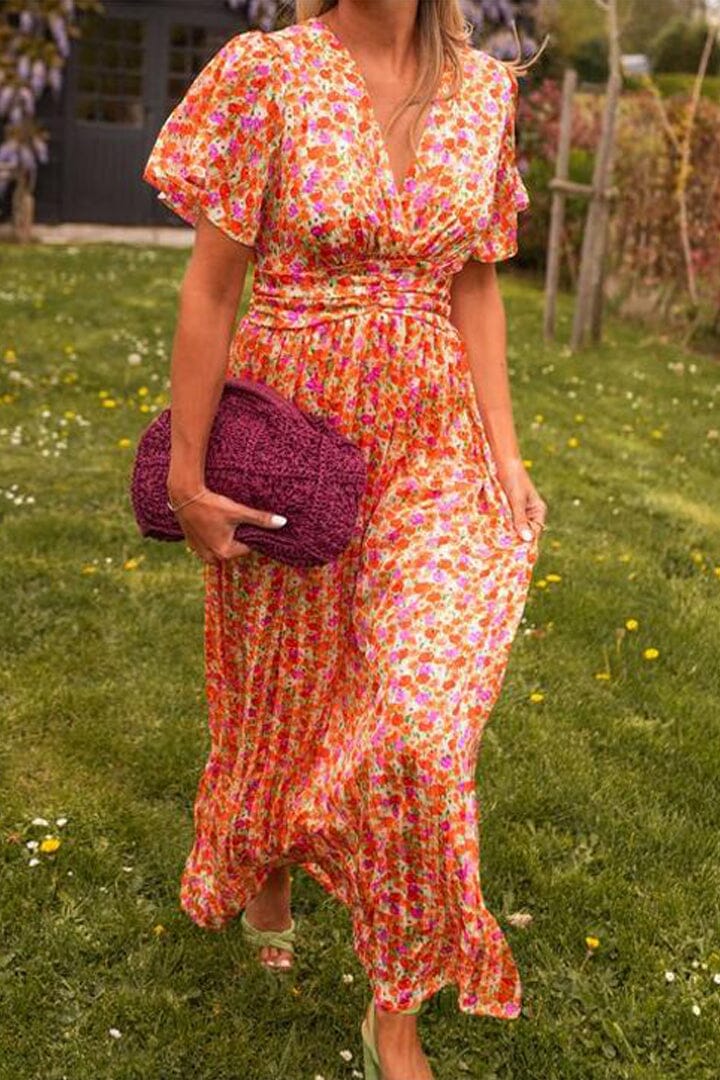 Sandra™ | Stylish V-Neck Maxi Dress