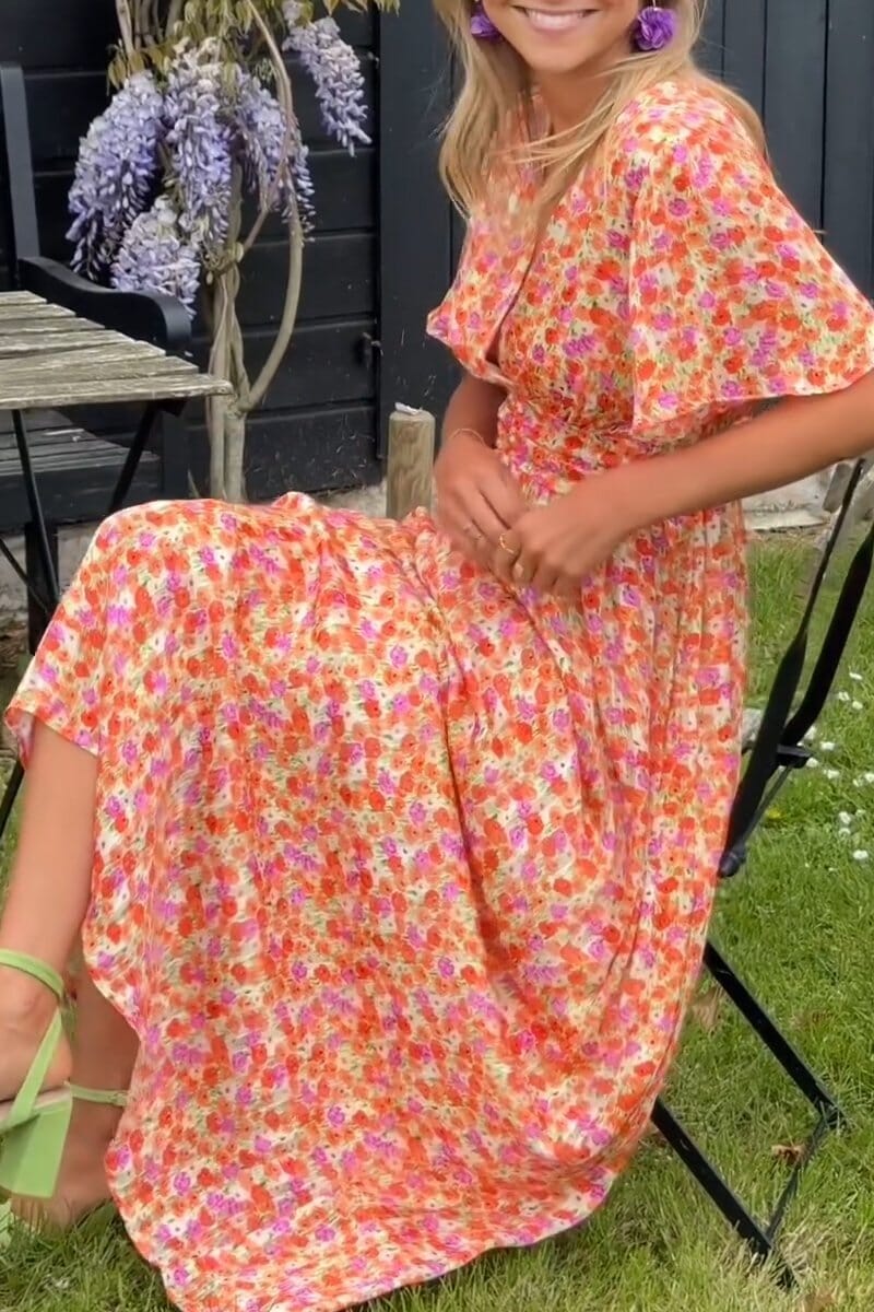 Sandra™ | Stylish V-Neck Maxi Dress