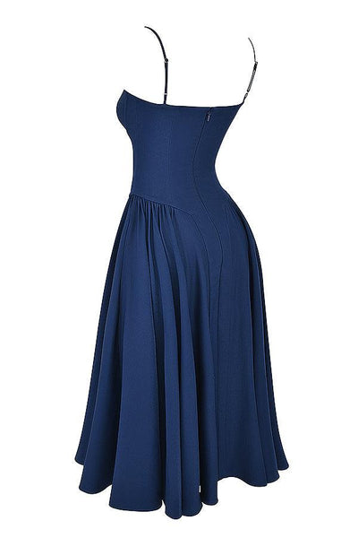 Laluna® Twill Corset Midi Dress
