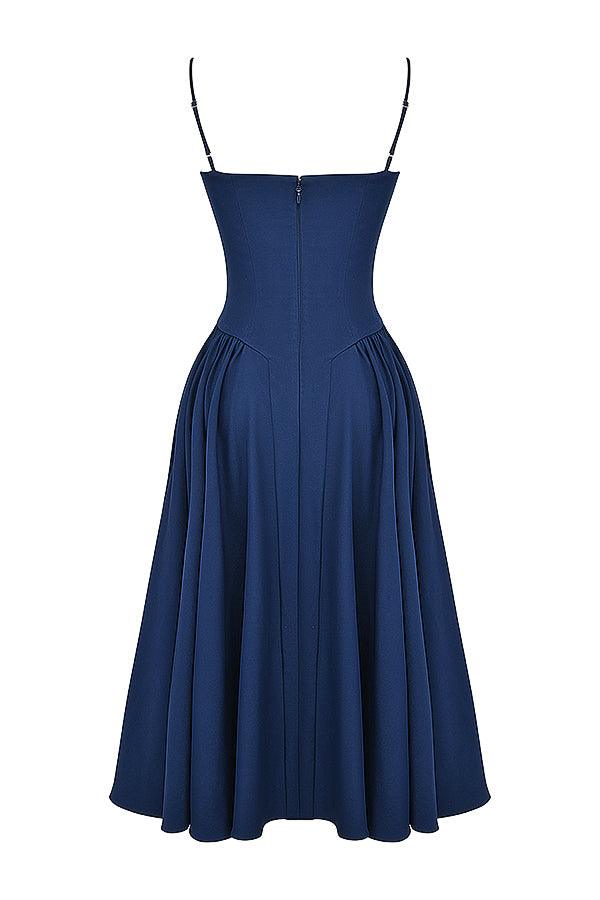 Laluna® Twill Corset Midi Dress