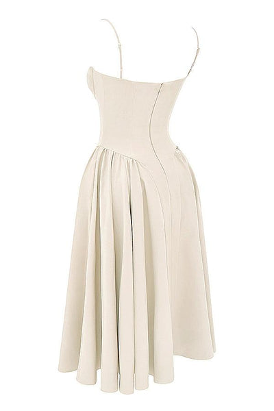 Laluna® Twill Corset Midi Dress