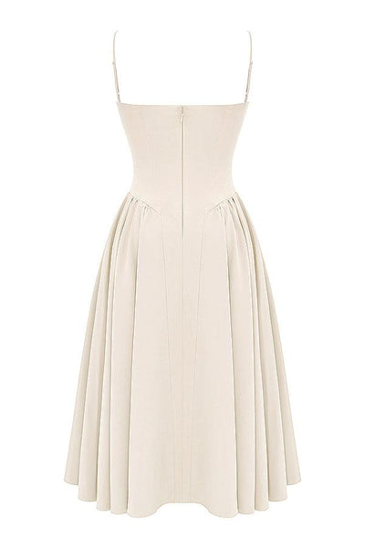 Laluna® Twill Corset Midi Dress