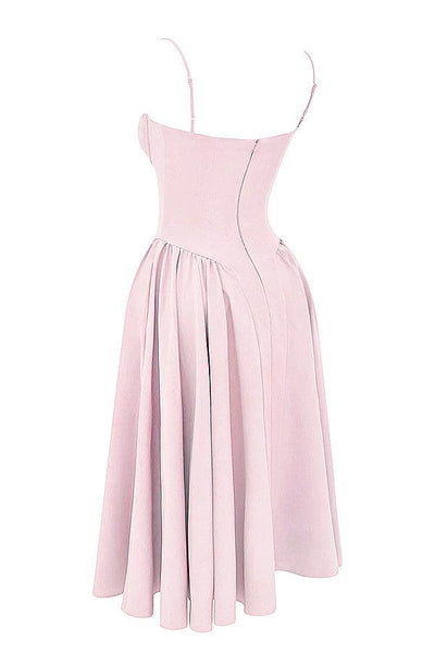 Laluna® Twill Corset Midi Dress