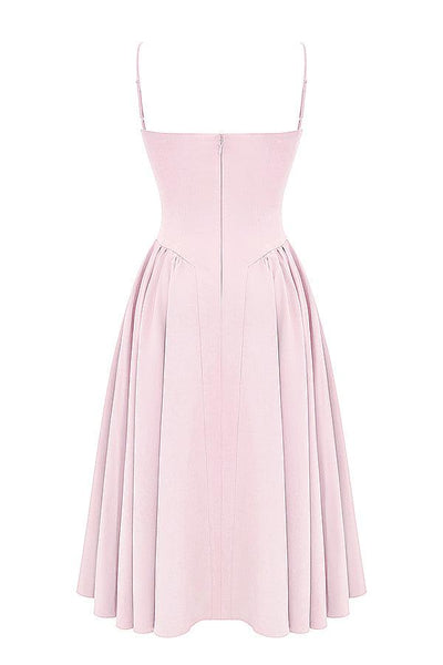 Laluna® Twill Corset Midi Dress