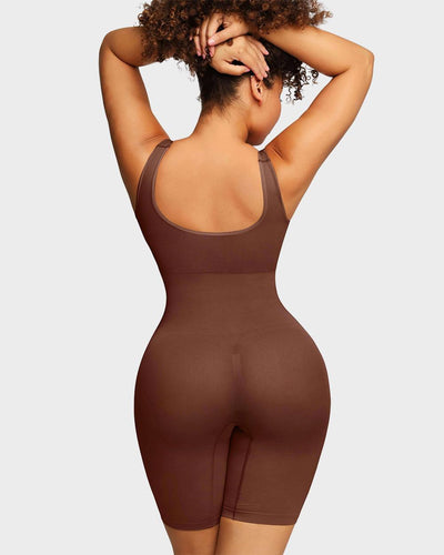 LALUNA® | MID-THIGH SEAMLESS BODYSUIT