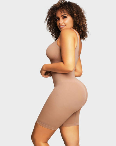 LALUNA® | MID-THIGH SEAMLESS BODYSUIT