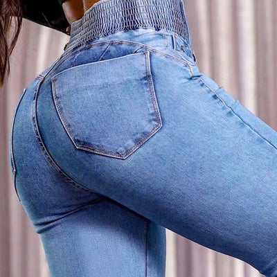 Laluna® High-Waisted Stretch Flare Jeans
