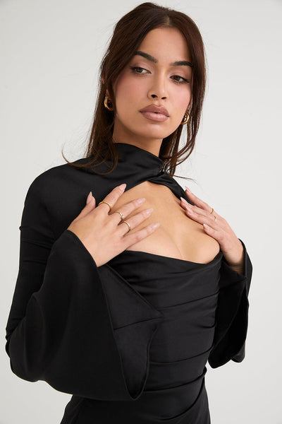Laluna® | Elegant Draped Corset Dress