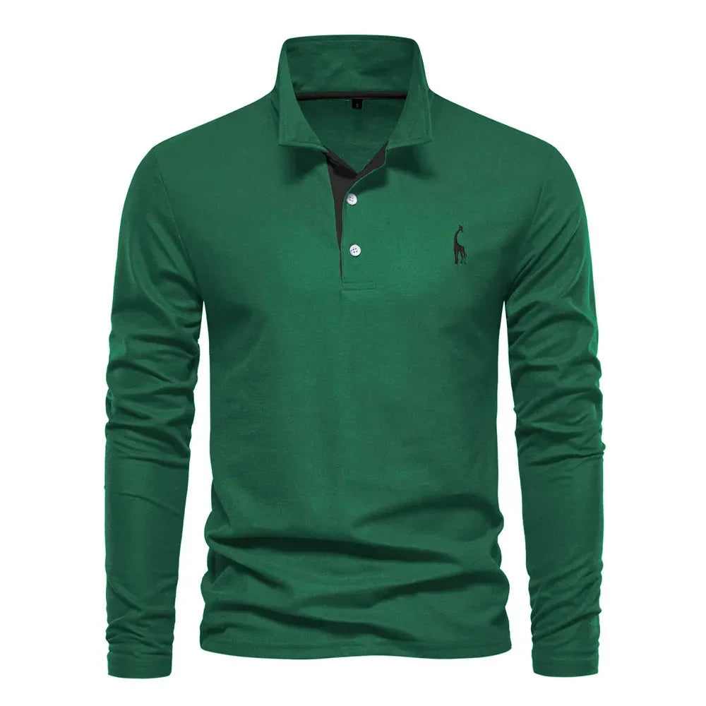 Laluna® | Long-Sleeve Polo Shirt